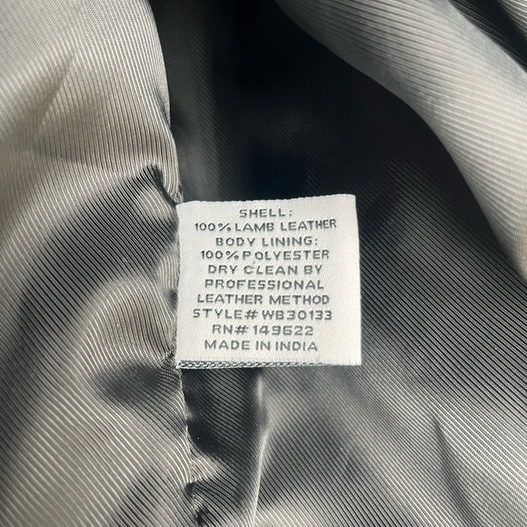 NWT Walter Baker Powder Blue Liz Moto Leather Jacket Medium - Picture 3 of 3